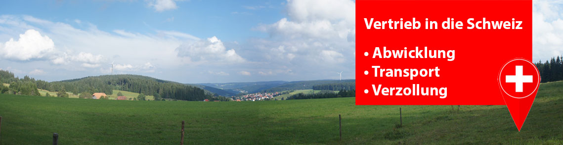 Unsere Gefälledämmung liefern wir auch problemlos in die Schweiz.